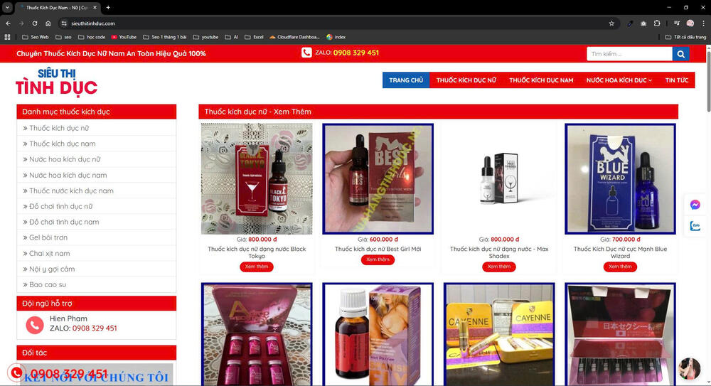 Siêu Thị Tình Dục - Khẳng định uy tín qua các sản phẩm