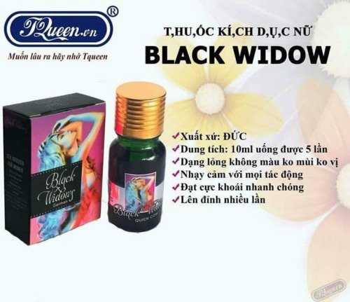 Thuốc kích dục nữ Black Widow Đức ( NEW - Dạng Nước)